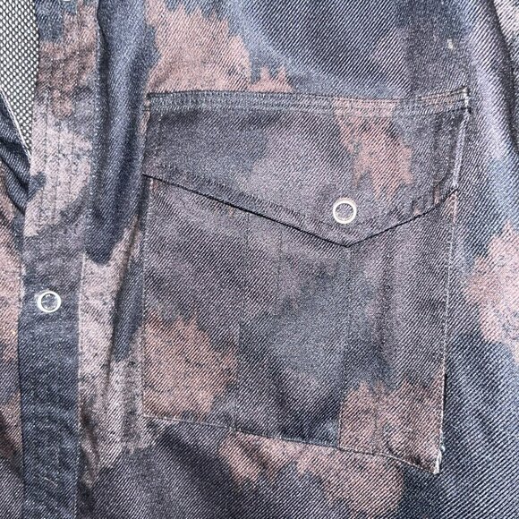 RIDE SNOWBOARDS Shred Gear Camo Black & Brown Snow Jacket Shacket -EUC - XL - Picture 5 of 16